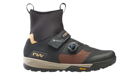 Zapatillas mtb northwave kingrock plus gtx negro/marrón 44