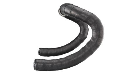 Nastro per manubrio Supacaz Pure Leather nero con tappi