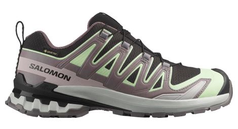 salomon xa pro 3d v9 gtx black green violet women s trail shoes