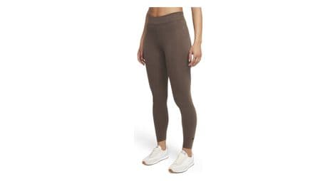 Nike sportswear essential donna leggings 7/8 a vita media marrone