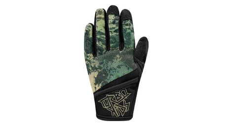 Paire de gants longs enfant racer 1927 turbo vert noir
