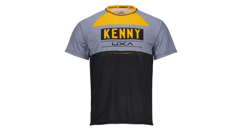 Maillot manches courtes kenny charger noir gris jaune