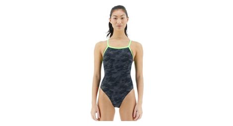 Maillot de bain 1 piece femme tyr blackout noir vert