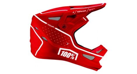 100% casco integral status rojo