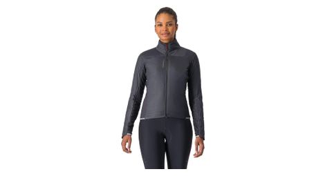 Chaqueta de invierno castelli fly para mujer negro/plata