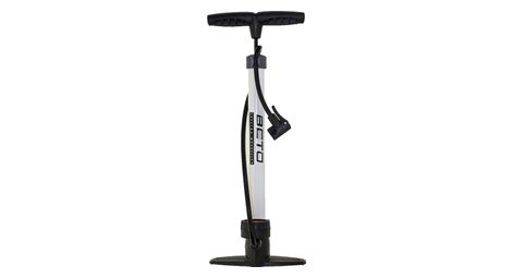 Pompe pied corp metal mano blanche