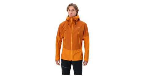 Giacca hardshell vaude croz iv 3l arancione
