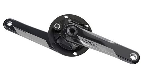 Platos y bielas quarq dfour sram dub con sensor de potencia para shimano dura ace / ultegra 2x11s (sin caja) negro