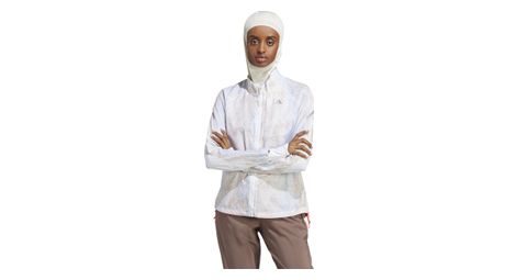 Adidas running fast windbreaker jacket white donna m