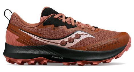 Zapatillas trail running mujer saucony peregrine 14 gtx rojonegro