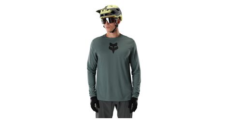 Camiseta de manga larga Fox Ranger Fox Head verde para hombre