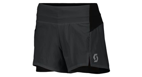 Short 2-en-1 Scott Hybrid Endurance Tech Noir Femme