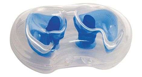 Tappi per orecchie da nuoto in silicone blu Tyr