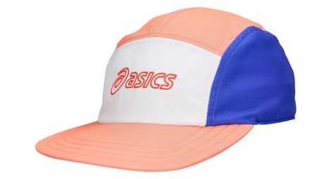 Asics 5-Panel-Kappe in Koralle/Violett