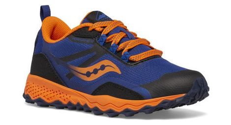 Zapatillas de trail para niños saucony peregrine 12 shield azul naranja
