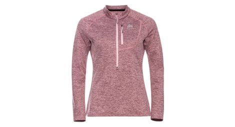 Polaire thermique 1/2 zip odlo fli tencia rose femme