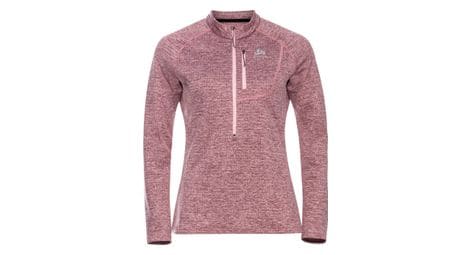 Polaire thermique 1/2 zip odlo fli tencia rose femme