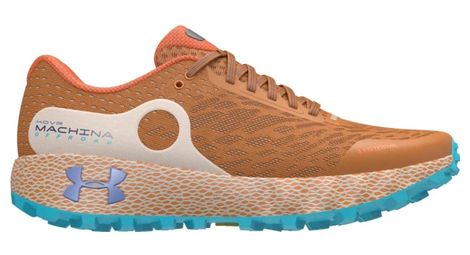 Chaussures de trail running femme under armour hovr machina off road orange bleu