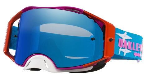 Masque oakley airbrake mx x troy lee designs speed stars / black ice iridium / ref : oo7046-g4