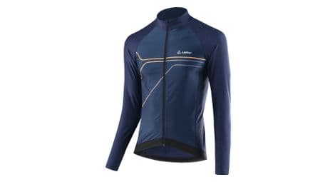 Maillot cycliste à manches longues loeffler m bike l / s jersey conflux hotbond ® rf-bleu foncé