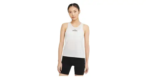 Nike city sleek trail camiseta blanca sin mangas para mujer