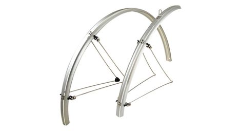 GARDE BOUE ROUTE 700 STRONG COMPETITION PLASTIQUE A TRINGLES 35MM ARGENT (PR)