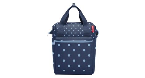 Sacoche de porte bagage klickfix roomy gt mixed dot bleu