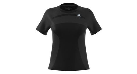 Kurzarmtrikot adidas running adizero schwarz damen