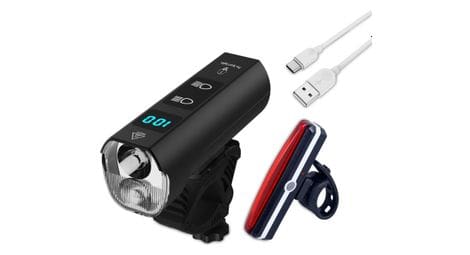 Set d'éclairage pour vélo 1300 et 120 lumen - vélo de route/vtt