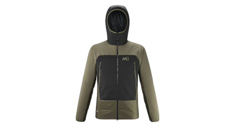 Doudoune millet fusion airwarm khaki noir