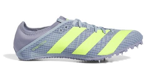 Adidas performance sprintstar grigio giallo unisex scarpe da atletica leggera
