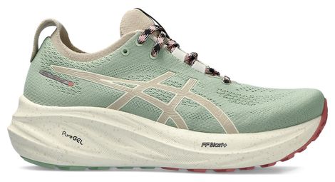 Zapatillas de trail running para mujer asics gel nimbus 26 tr vert beige