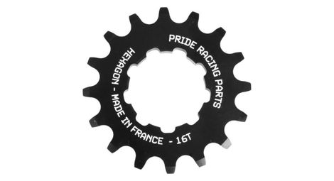Pignon Pride Racing Hexagon Alu Noir
