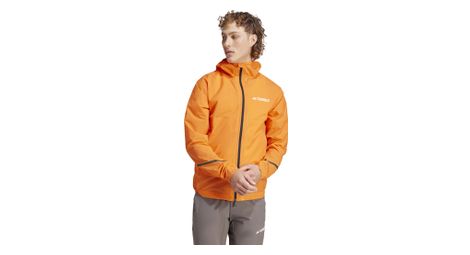 Veste coupe-vent adidas terrex xperior light rain.rdy orange homme