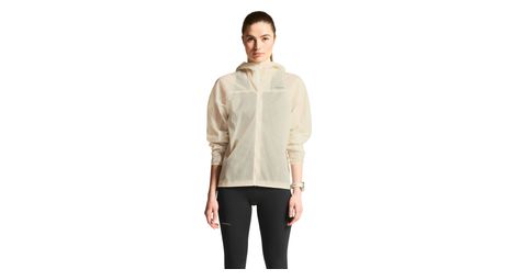 Chaqueta cortavientos Craft Hypervent blanca para mujer