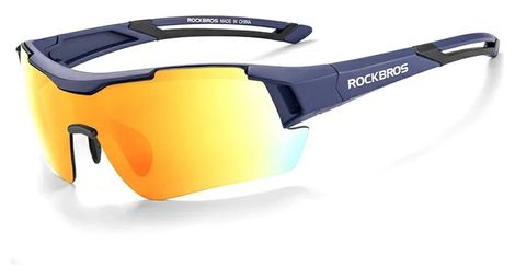 Lunettes de cyclisme polarisées sports vtt - bleu