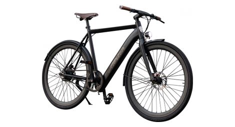 Velo electrique urbain alerion cycles a  matt black