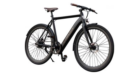 Velo electrique urbain alerion cycles a  matt black