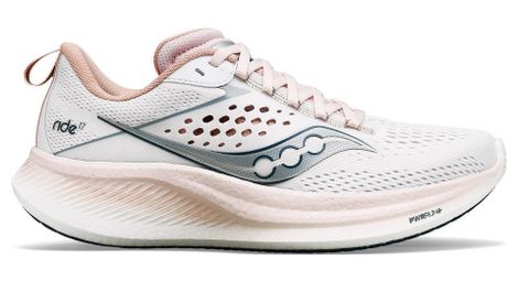 Damen laufschuhe saucony ride 17 weiß pink