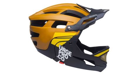 Casque avec mentonniere amovible urge gringo de la sierra marron noir