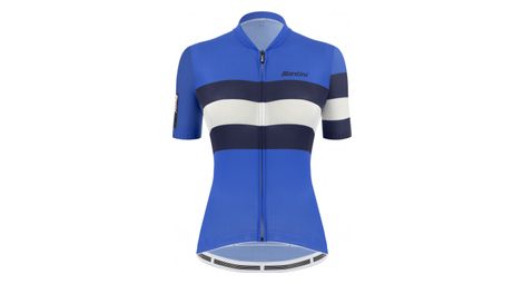 Maillot manches courtes femme santini sleek bengal bleu