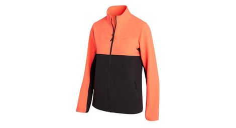 Saucony bluster run thermal jacket red black donna