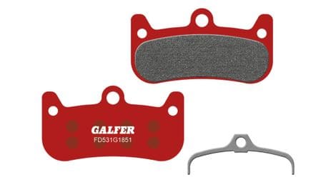 Paire de plaquettes semi-métalliques galfer fd531 g1851 advanced pour freins formula cura 4