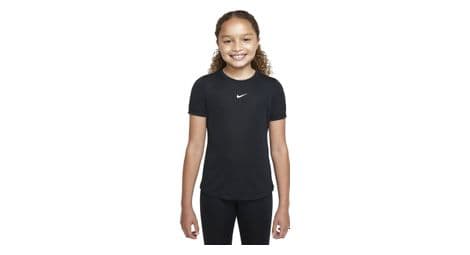 Maillot manches courtes nike dri fit one noir fille