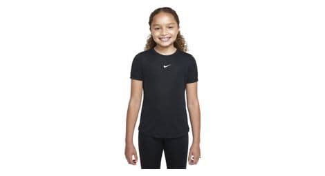 Camiseta nike dri-fit one manga corta negro niña s