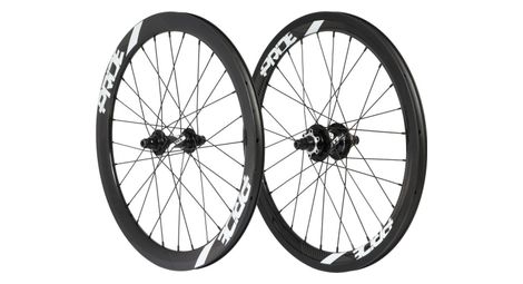 Paire de Roues Carbone Expert Pride Gravity Control V2 10/10mm Noir Brillant