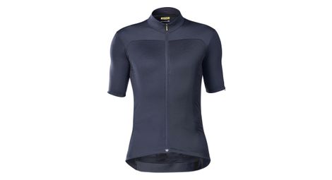 Maillot manches courtes mavic essential total eclipse gris fonce