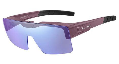 Lunettes de soleil de vélo photochromiques légères - violet