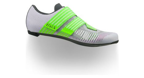 Zapatillas de carretera unisex fizik powerstrap aeroweave violeta/verde fluo
