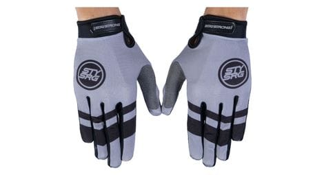 Par de guantes de niño stay strong chevron gris